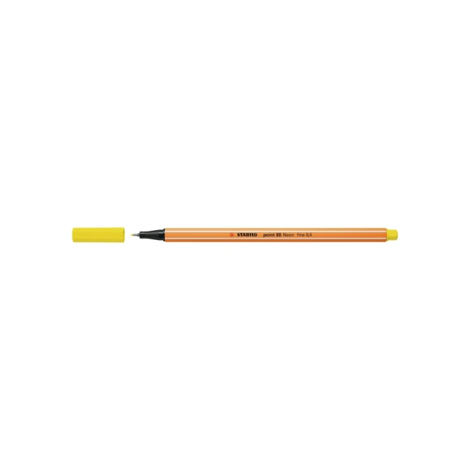 Fineliner STABILO point 88/024 fijn neon geel