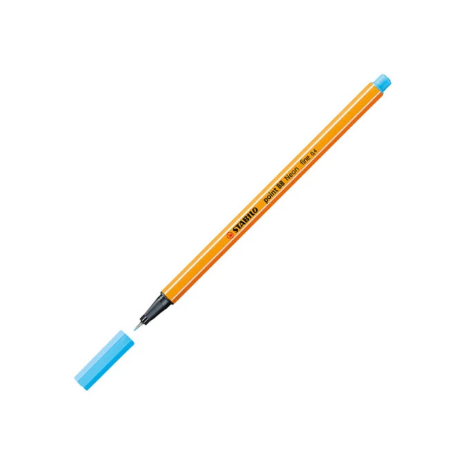 Fineliner STABILO point 88/031 fijn neon blauw