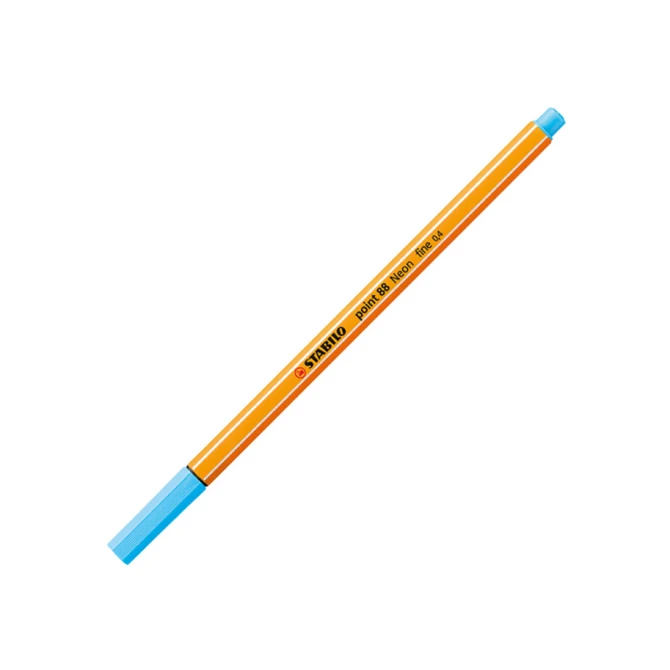 Fineliner STABILO point 88/031 fijn neon blauw