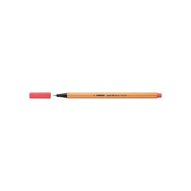 Fineliner STABILO point 88/040 fijn neon rood