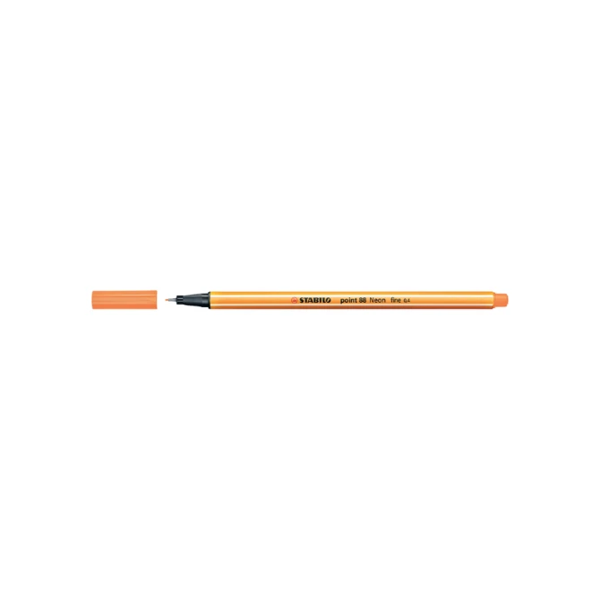 Fineliner STABILO point 88/054 fijn neon oranje