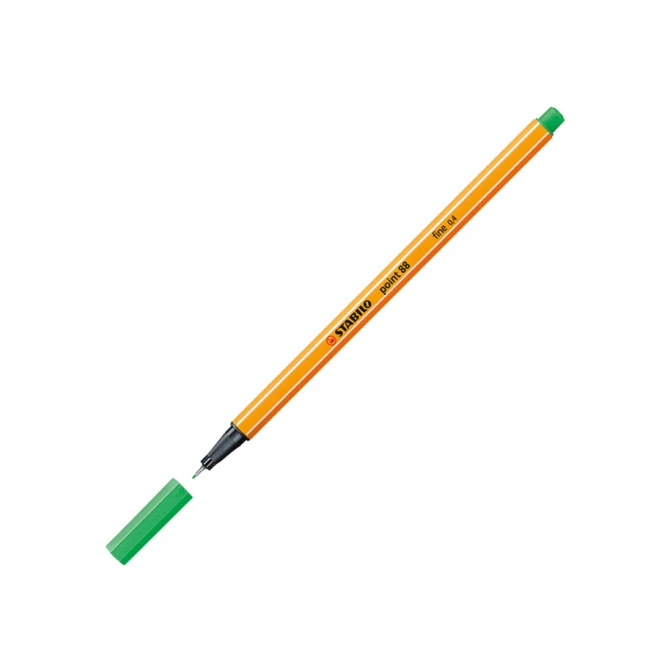 Fineliner STABILO point 88/16 fijn licht smaragdgroen