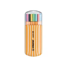 Fineliner STABILO point 88/20 fijn assorti zebra-etui à 20 stuks Fineliner STABILO point 88/20 fijn assorti zebra-etui à 20 stuks