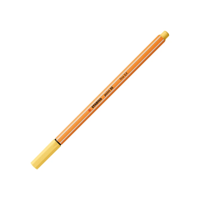 Fineliner STABILO point 88/23 fijn lichtgeel