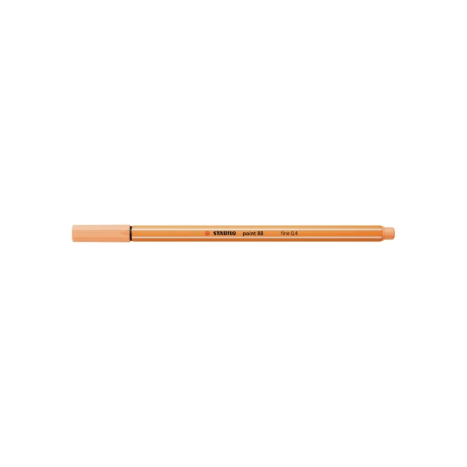Fineliner STABILO point 88/25 fijn pastel oranje