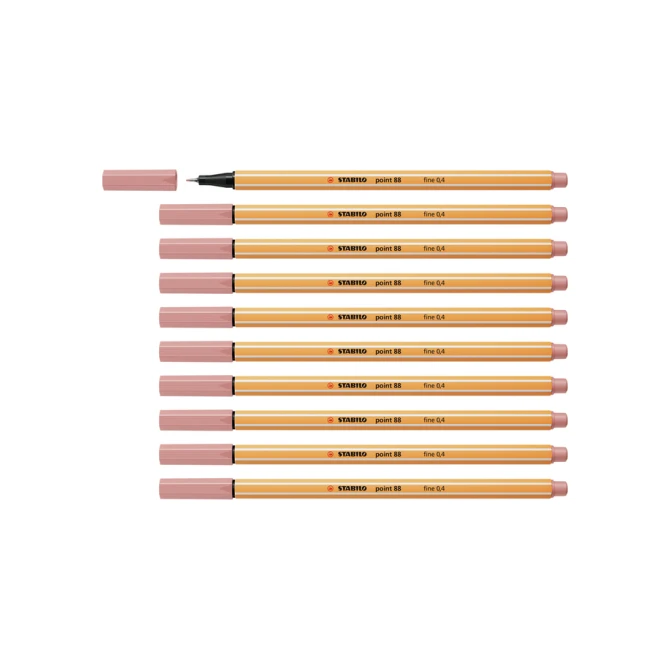 Fineliner STABILO point 88/28 fijn donkerblush