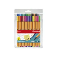Fineliner STABILO point 88/30 fijn assorti etui à 30 stuks Fineliner STABILO point 88/30 fijn assorti etui à 30 stuks