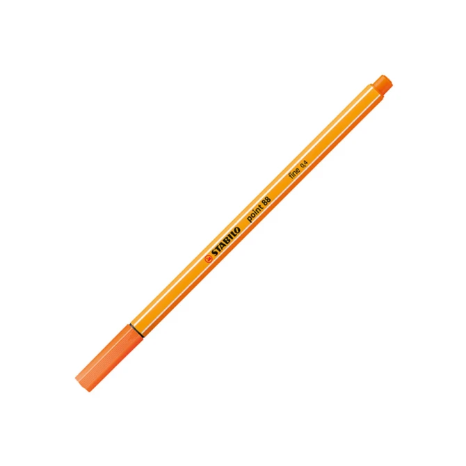 Fineliner STABILO point 88/30 fijn bleek vermiljoen