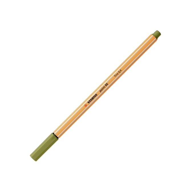 Fineliner STABILO point 88/37 fijn moddergroen
