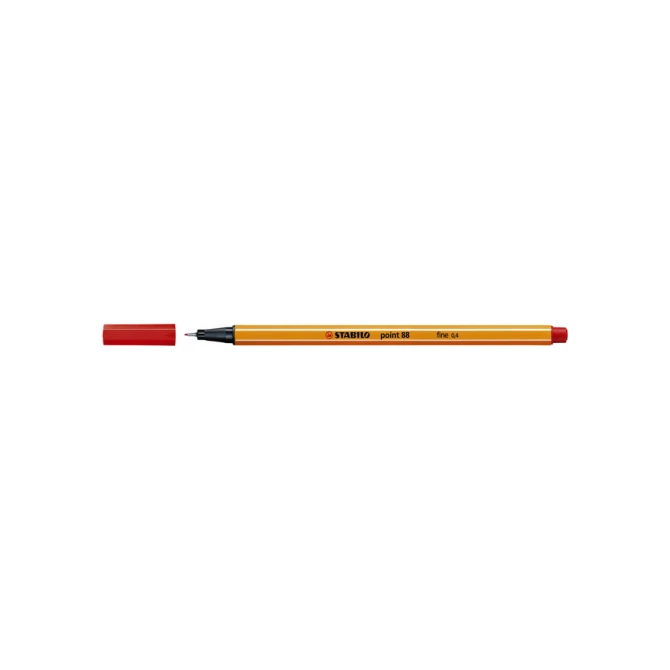 Fineliner STABILO point 88/40 fijn rood
