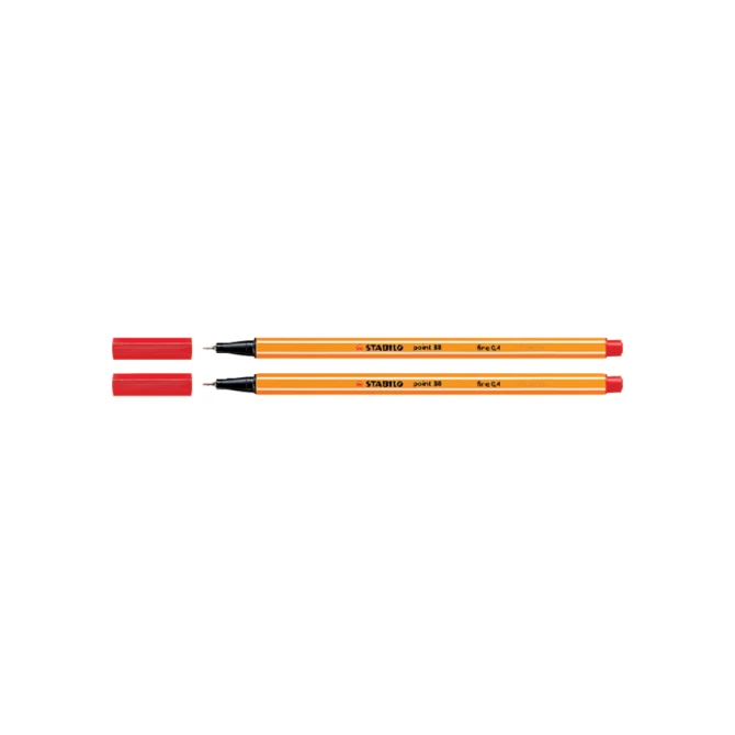 Fineliner STABILO point 88/40 fijn rood