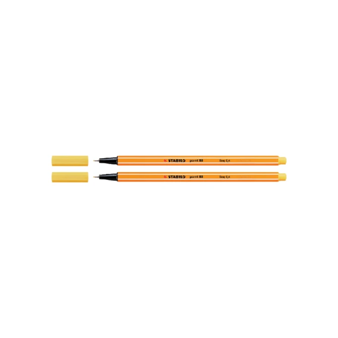 Fineliner STABILO point 88/44 fijn geel