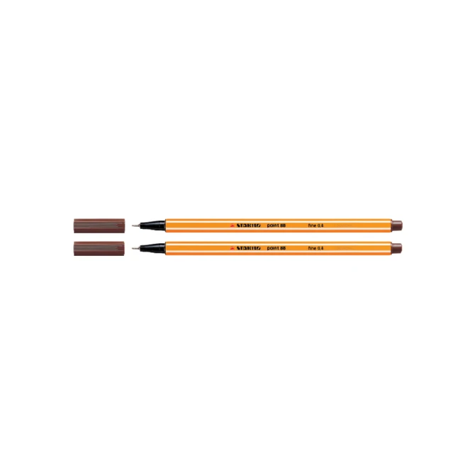 Fineliner STABILO point 88/45 fijn bruin