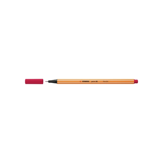 Fineliner STABILO point 88/50 fijn donkerrood