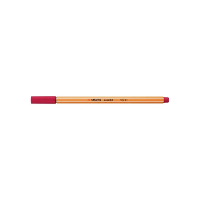 Fineliner STABILO point 88/50 fijn donkerrood