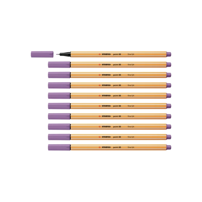 Fineliner STABILO point 88/62 fijn pruimenpaars