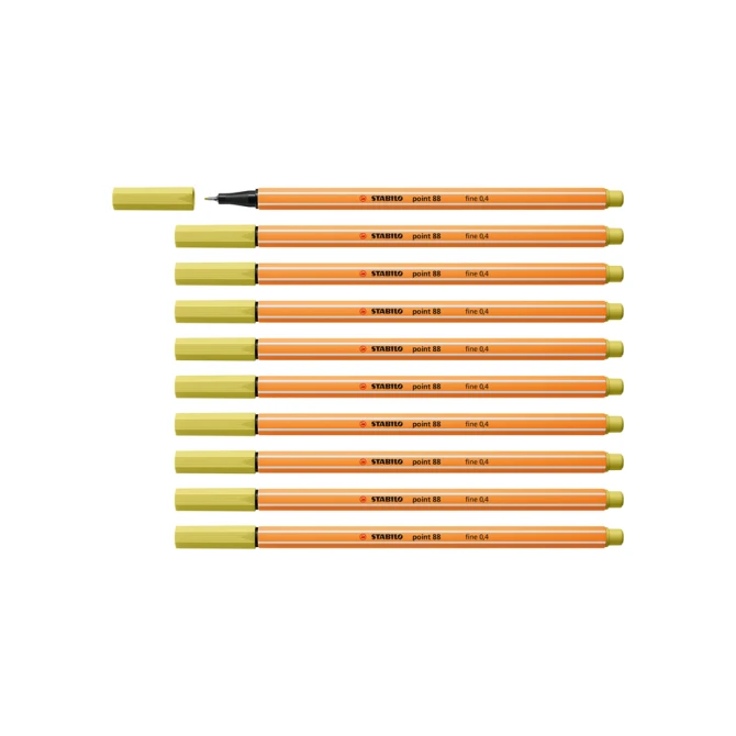 Fineliner STABILO point 88/67 fijn mosterd