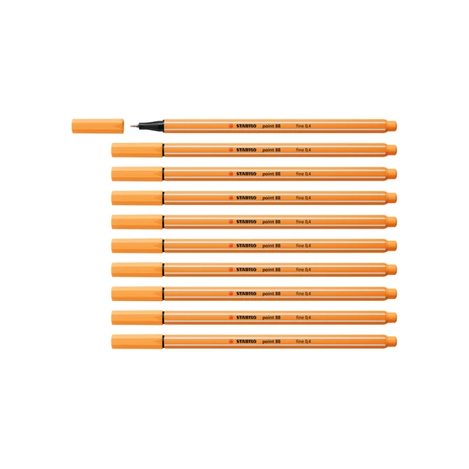Fineliner STABILO point 88/85 fijn papaya