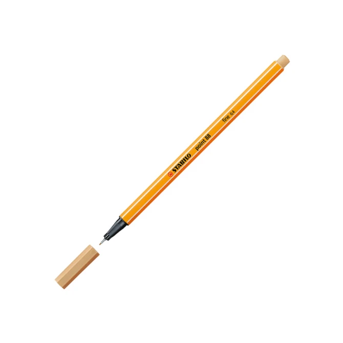 Fineliner STABILO point 88/88 fijn licht oker