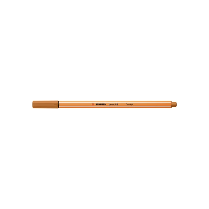 Fineliner STABILO point 88/89 fijn donker oker