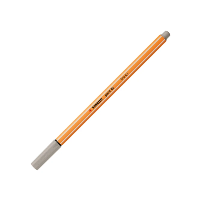 Fineliner STABILO point 88/93 fijn warm grijs