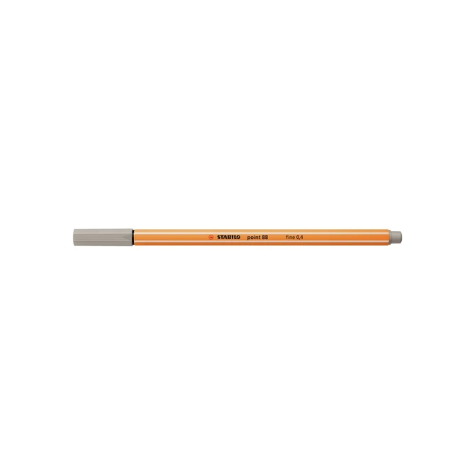 Fineliner STABILO point 88/93 fijn warm grijs