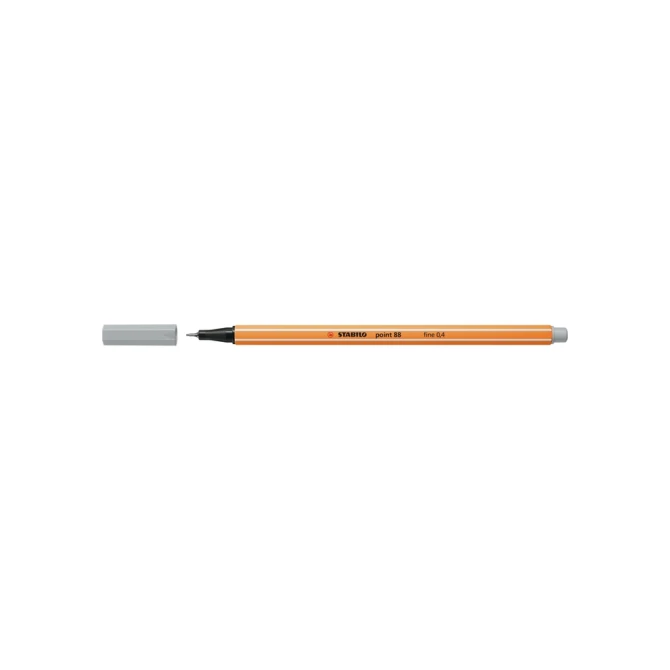 Fineliner STABILO point 88/94 fijn lichtgrijs
