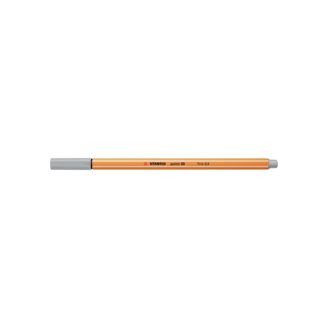 Fineliner STABILO point 88/94 fijn lichtgrijs