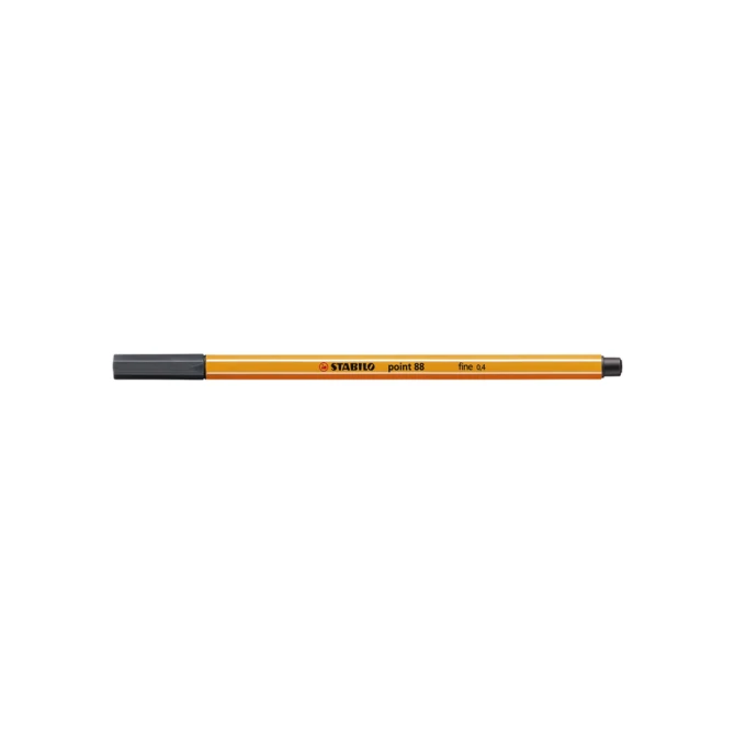 Fineliner STABILO point 88/97 fijn diepkoud grijs