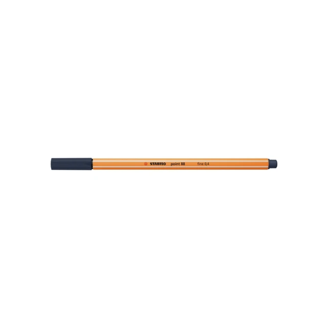 Fineliner STABILO point 88/98 fijn payne's grijs