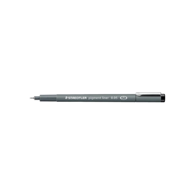 Fineliner Staedtler Pigment 308 zwart 0.05mm