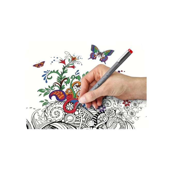 Fineliner Staedtler Pigment 308 zwart 0.2mm