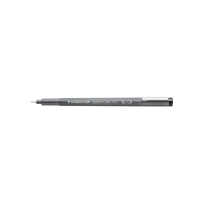 Fineliner Staedtler Pigment 308 zwart 0.3mm