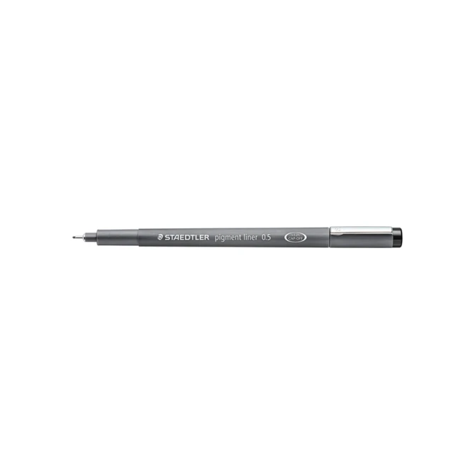 Fineliner Staedtler Pigment 308 zwart 0.5mm