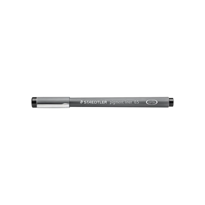 Fineliner Staedtler Pigment 308 zwart 0.5mm