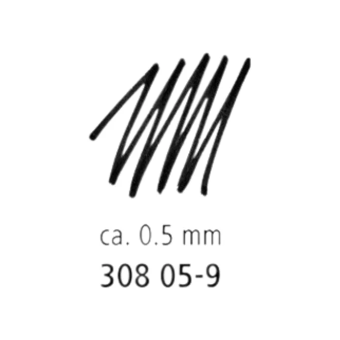 Fineliner Staedtler Pigment 308 zwart 0.5mm