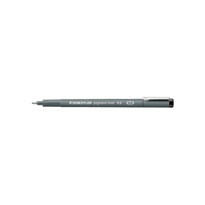 Fineliner Staedtler Pigment 308 zwart 0.6mm