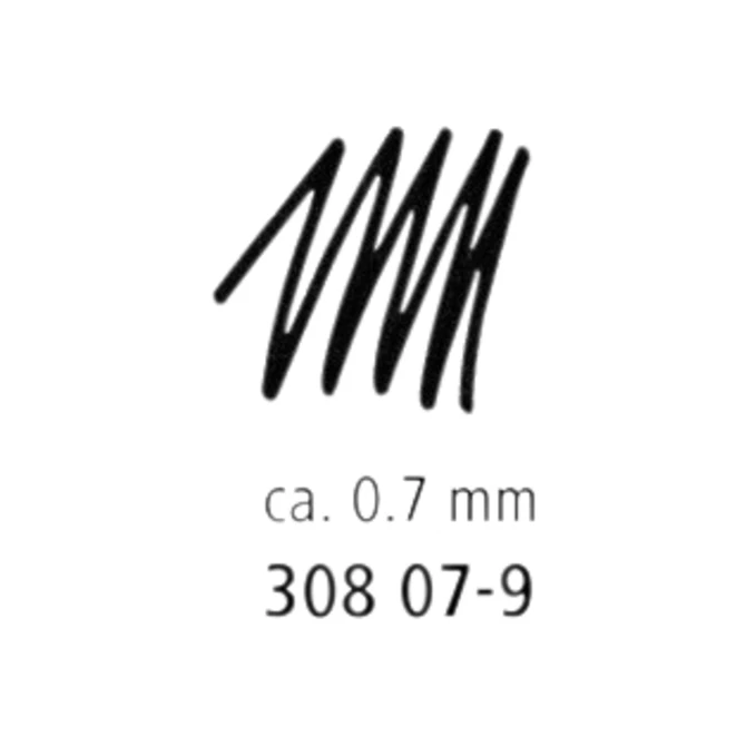 Fineliner Staedtler Pigment 308 zwart 0.7mm