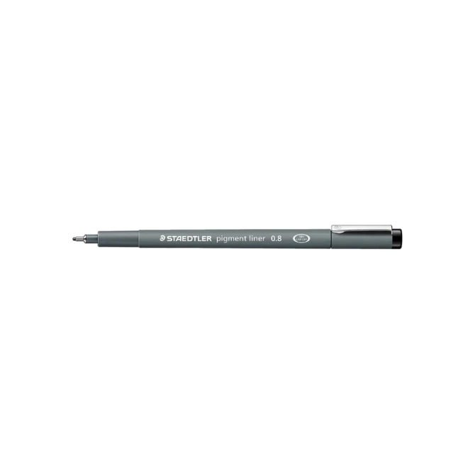 Fineliner Staedtler Pigment 308 zwart 0.8mm