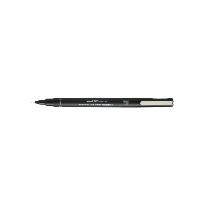 Fineliner Uni-ball Pin 0.1mm zwart
