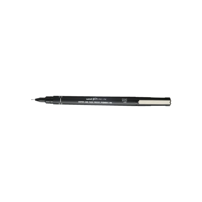 Fineliner Uni-ball Pin 0.2mm zwart