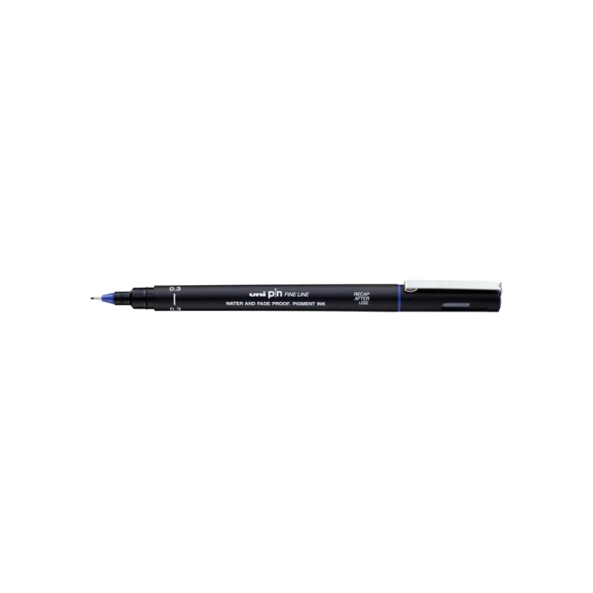Fineliner Uni-ball Pin 0.3mm blauw