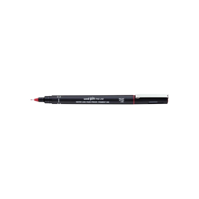 Fineliner Uni-ball Pin 0.3mm rood
