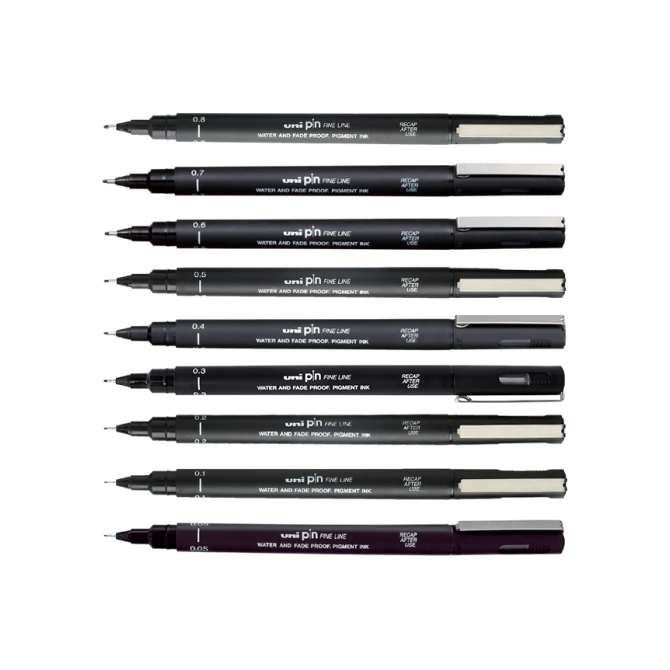 Fineliner Uni-ball Pin 0.5mm zwart