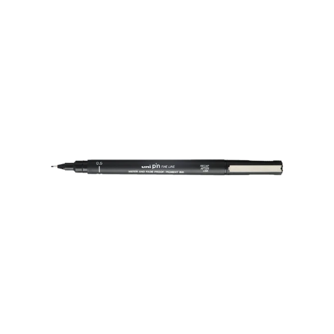 Fineliner Uni-ball Pin 0.5mm zwart