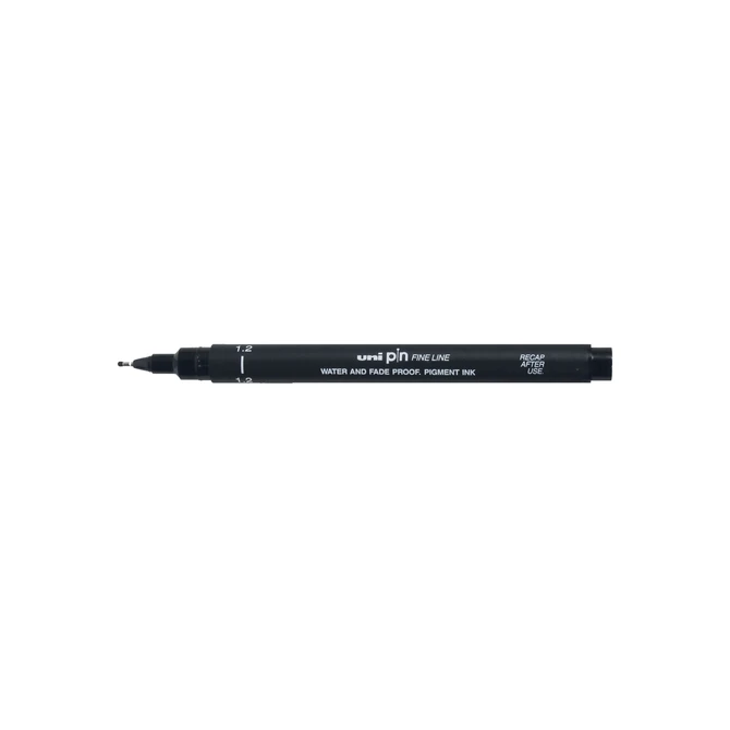 Fineliner Uni-ball Pin 1.2mm zwart