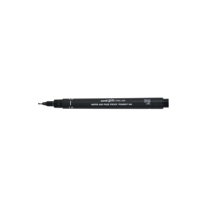 Fineliner Uni-ball Pin 1mm zwart