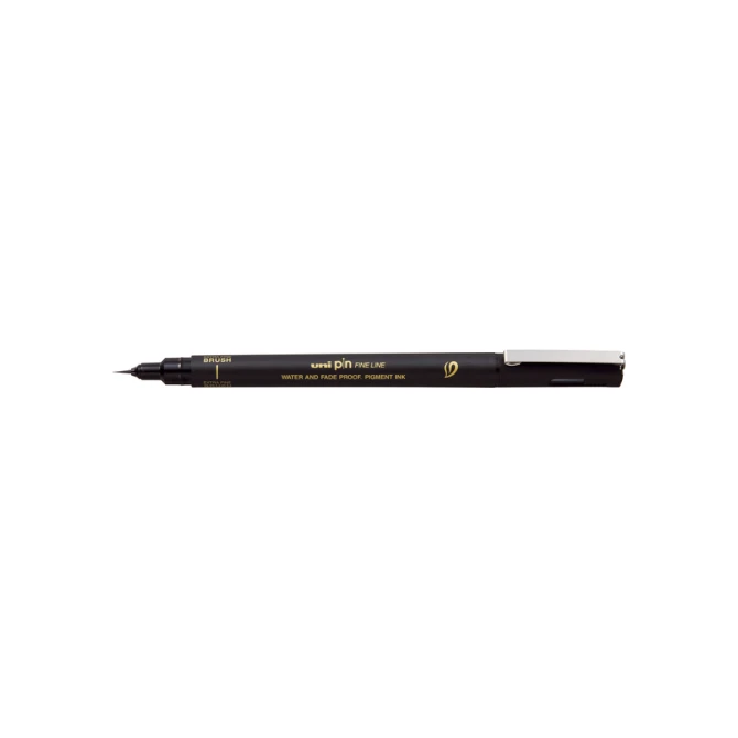 Fineliner Uni-ball Pin brush EF zwart