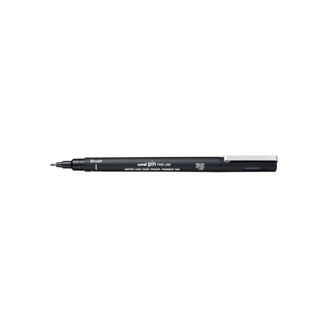 Fineliner Uni-ball Pin brush fijn zwart