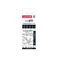 Fineliner Uni-ball Pin Calligraphie set à 5 stuks assorti